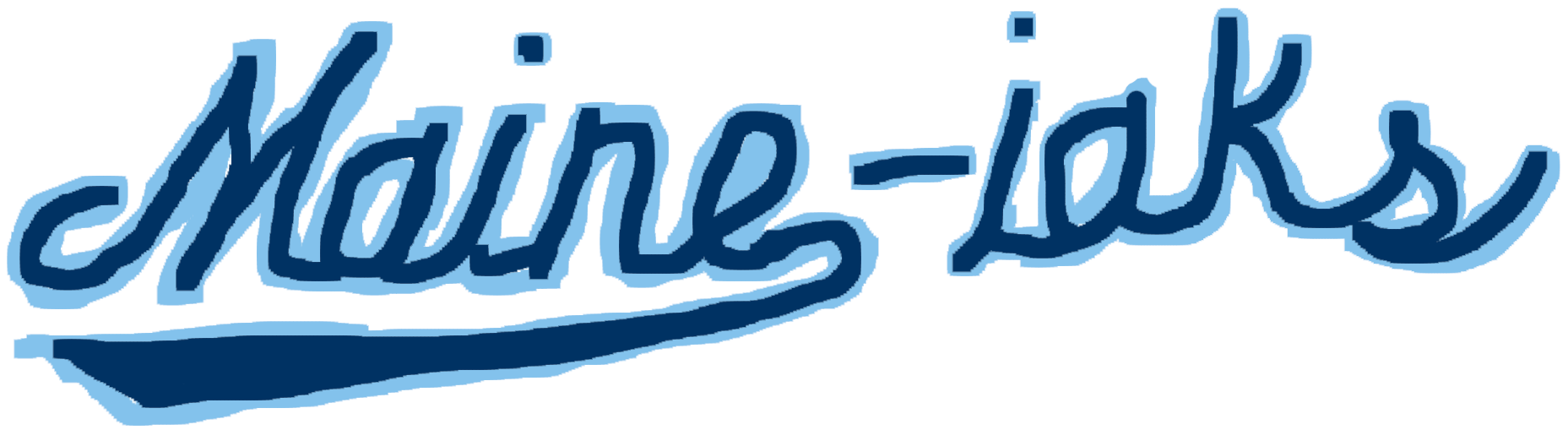poorly drawn maine-iaks logo